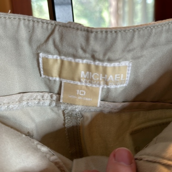 MICHAEL Michael Kors Women's Capri Tan Cuffed Pants Size 10 - Picture 4 of 10